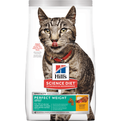 Hills - Perfect Weight Dry Cat Food - 15lbs