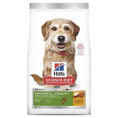 Hill's - Science Diet Senior 7+ Youthful Vitality Small &amp; Mini Chicken &amp; Rice Dry Dog Food - 3.5lbs
