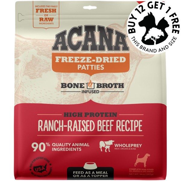 Acana Freeze Dried Food Patties Beef 397g