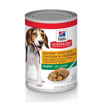 Hill's Science Diet Puppy Savory Stew with Chicken &amp; Vegetables Canned Dog Food - 12.5oz