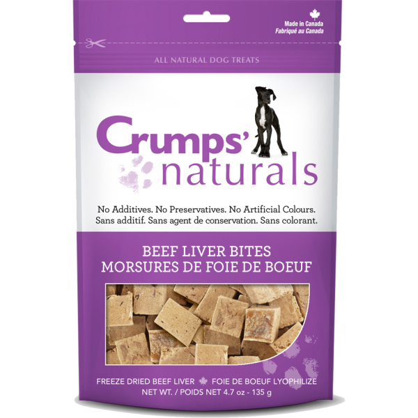 Crumps Naturals - Beef Liver Bites - 2.3oz