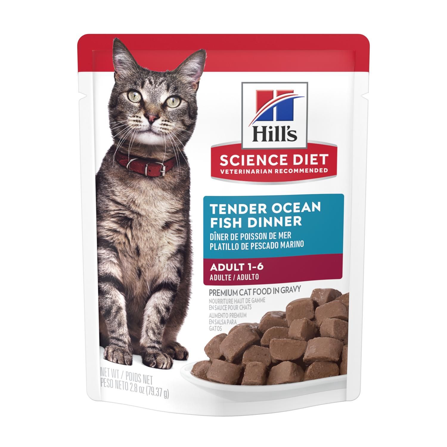 Hill's Science Diet Adult Tender Ocean Fish Dinner Cat Food