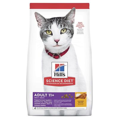 Hill's Science Diet Adult 11+ Chicken Dry Cat Food