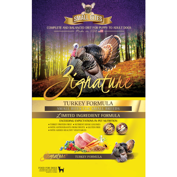 Zignature - Turkey Small Bite Dry Dog Food - 4lbs