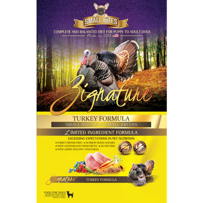 Zignature - Turkey Small Bite Dry Dog Food - 4lbs