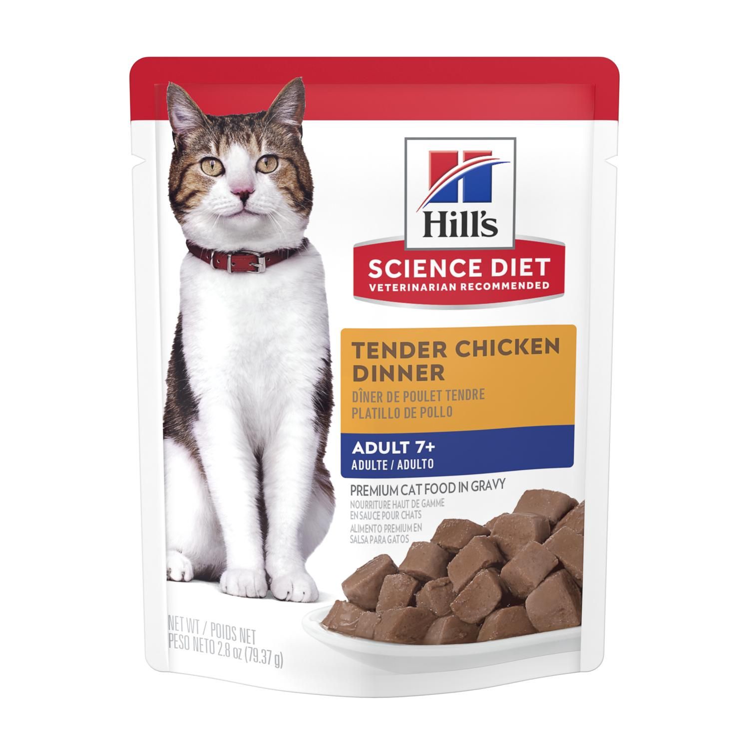 Hill's Science Diet Adult 7+ Tender Chicken Dinner Cat Food