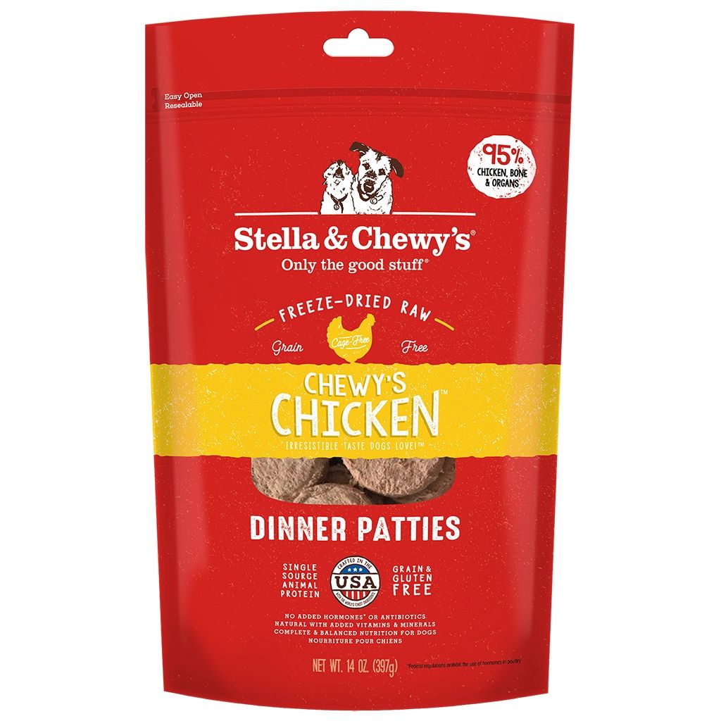 Stella &amp; Chewy's - Freeze Dried Raw - Chicken Dinner Patties - 14oz