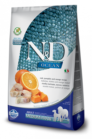 Farmina - Cod Orange &amp; Pumpkin Med/Maxi - 12kg