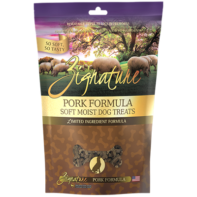Zignature - Pork Formula Soft Moist Dog Treats 4oz