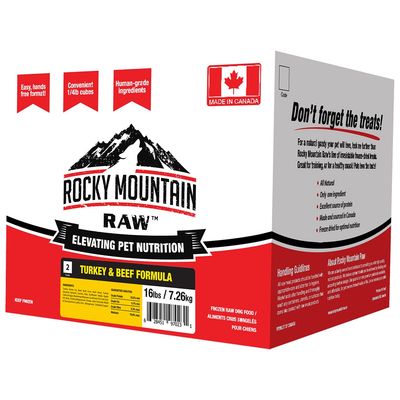 Rocky Mountain Raw Frozen Turkey &amp; Beef Formula - 16lbs