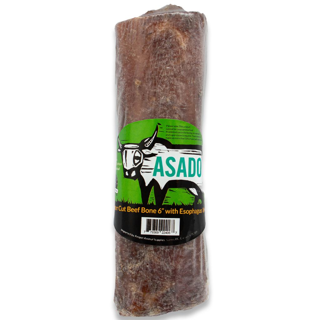 Asado -  Center Cut Beef Bone - 6" - Esophagus Wrap
