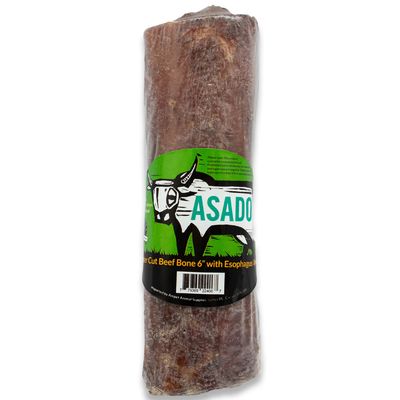 Asado -  Center Cut Beef Bone - 6" - Esophagus Wrap