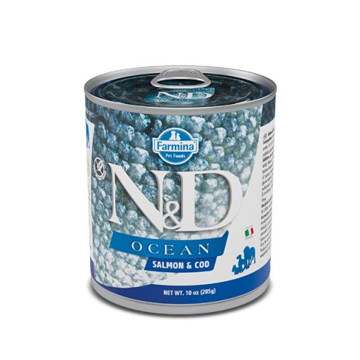 Farmina - N&amp;D Ocean Salmon &amp; Cod Wet Dog Food-  10oz