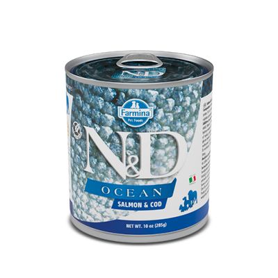 Farmina - N&amp;D Ocean Salmon &amp; Cod Wet Dog Food-  10oz