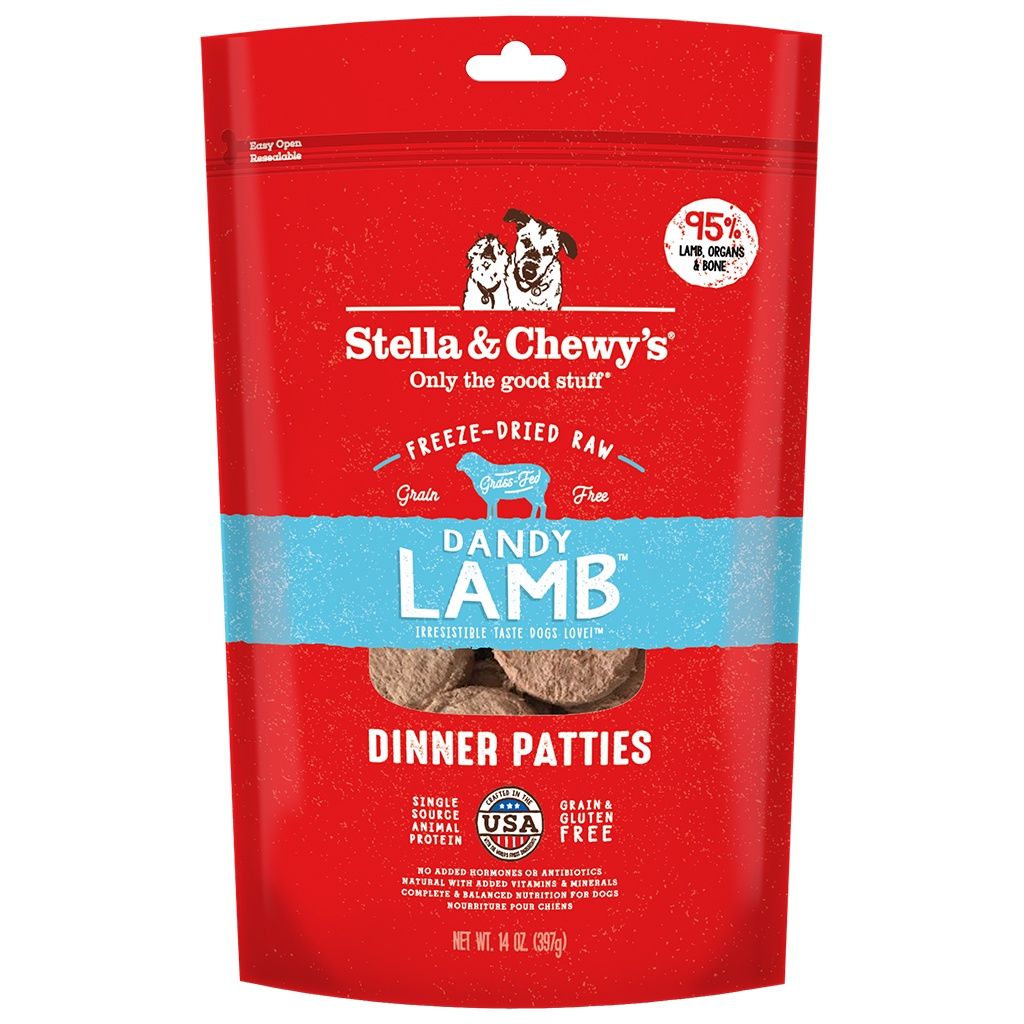 Stella &amp; Chewy's - Freeze Dried Raw - Dandy Lamb Dinner Patties - 14oz
