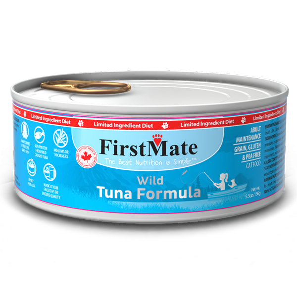 FirstMate - Grain Free Limited Ingredient Diet Wild Tuna Formula Wet Cat Food - 5.5oz