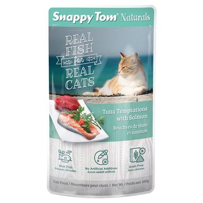 Snappy Tom - Natural Tuna Temptations with Salmon Wet Cat Food - 100g