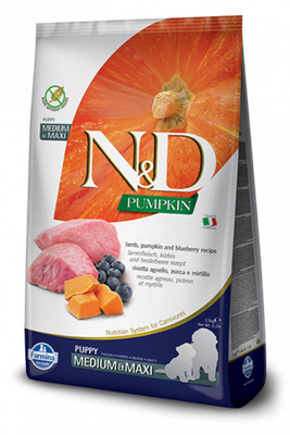 Farmina N&amp;D - Pumpkin Lamb Blueberry Med Maxi Puppy - 2.5kg