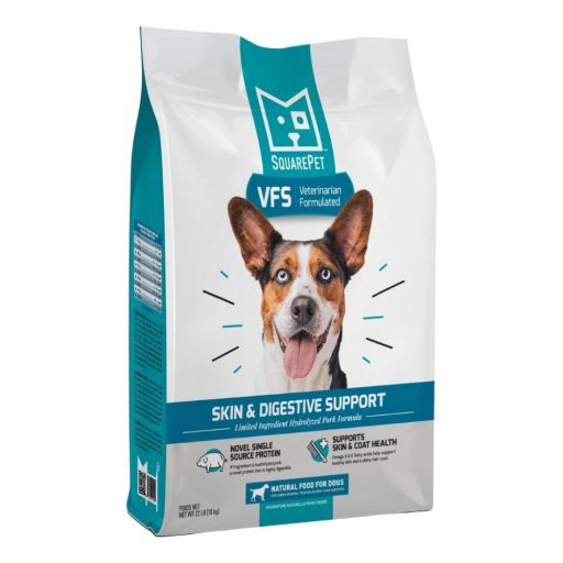 SquarePet -  VFS Skin &amp; Digest Dog Hydrlzd Pork Dog Food - 10kg
