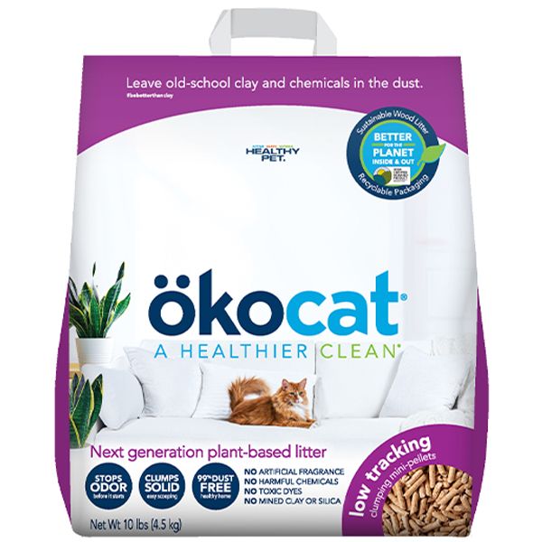 Okocat -  Cat Litter Low Tracking Wood Mini-Pellets - 21.5 lb