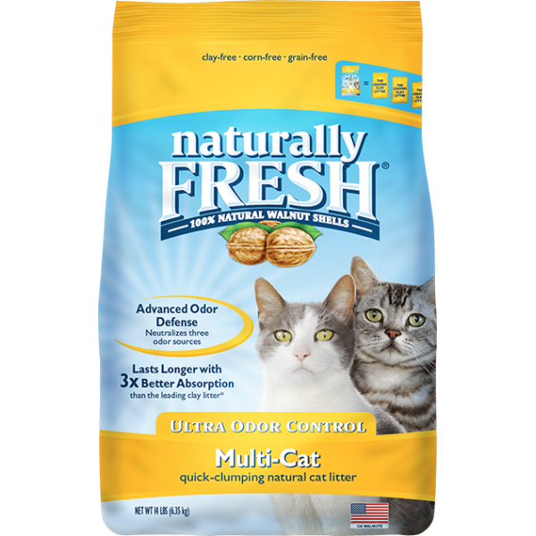 Naturally Fresh  - Ultra Odor Control Multicat Litter - 14lbs