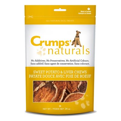 Crumps Naturals - Sweet Potato &amp; Liver Chews - 24oz
