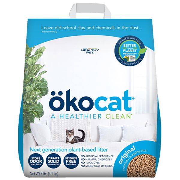 Okocat - Cat Litter Original Clumping Wood - 18.8 lb
