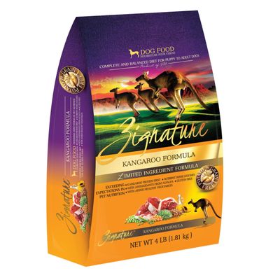 Zignature - Grain Free Kangaroo Formula Dry Dog Food - 4lbs