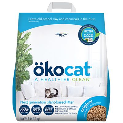 Okocat  -  Cat Litter Original Clumping Wood - 9 lb