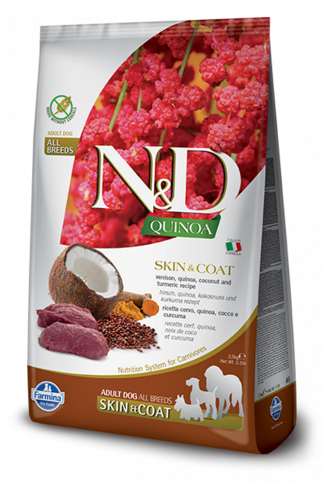 Farmina N&amp;D - Quinoa Skin &amp; Coat Venison Adult - 7kg