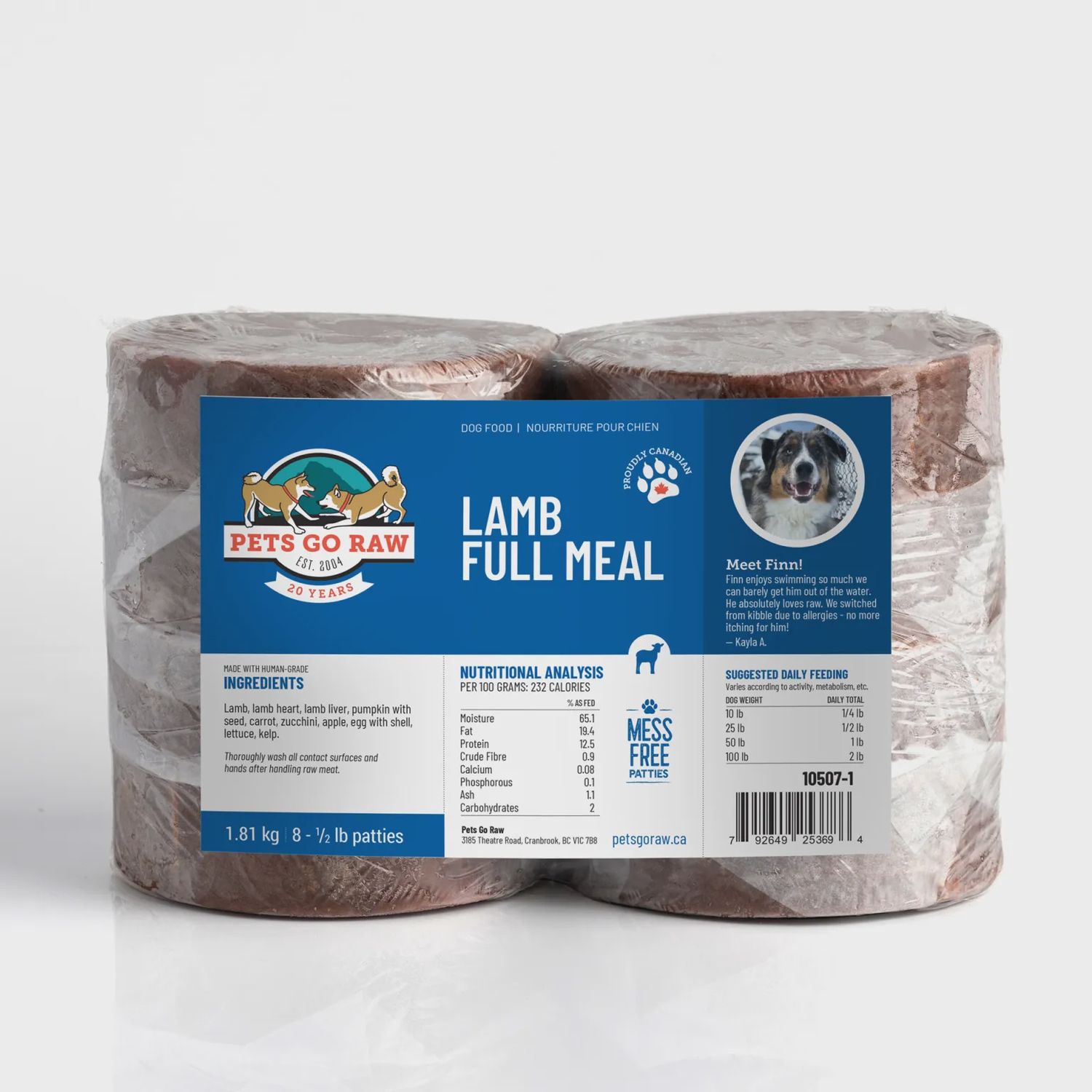 Pets Go Raw - Lamb Meal Bulk  - 25lbs