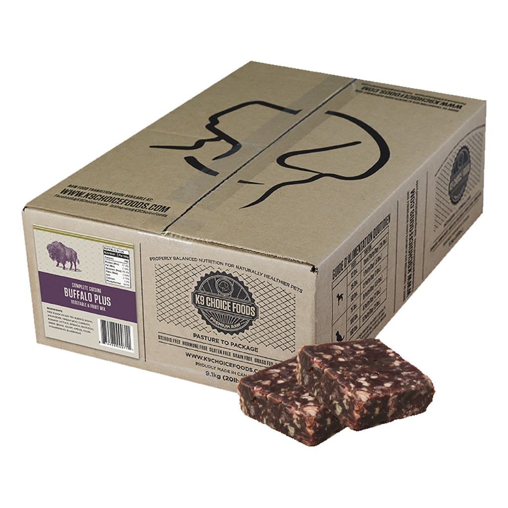 K9Choice  - Plus Frozen Buffalo Plus Complete Cuisine - 20lbs