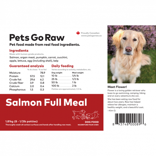Pets Go Raw - Salmon -  12lbs