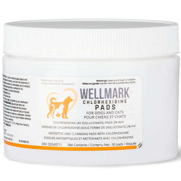 Wellmark - Dog/Cat Chlorhexidine Pads - 50ct