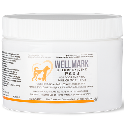 Wellmark - Dog/Cat Chlorhexidine Pads - 50ct