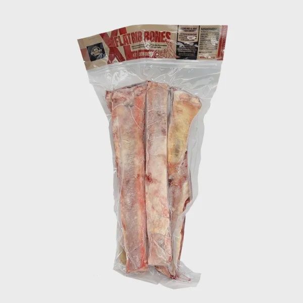 BigCountry Raw - XL Flat Rib Bone - 4pk