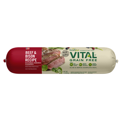 Freshpet Vital Grain Free Beef &amp; Bison Recipe Dog Food - 1lbs