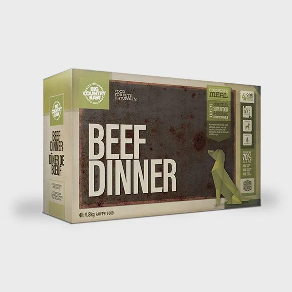 BigCountry Raw - Beef Dinner Carton - 4lbs