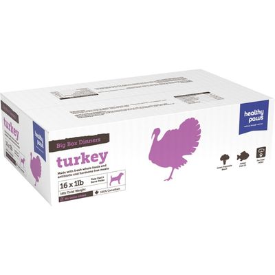 Healthy Paws - Big Box Dinner Turkey - 16LB