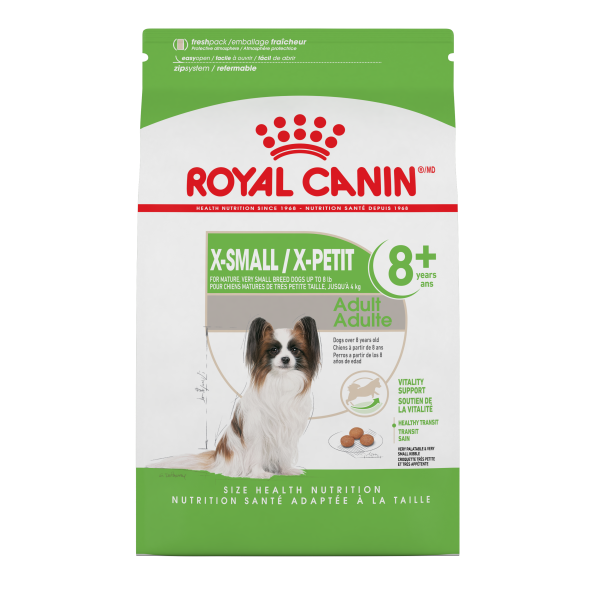 Royal Canin - XSmall Adult 8+ Dry Dog Food - 2.5lbs