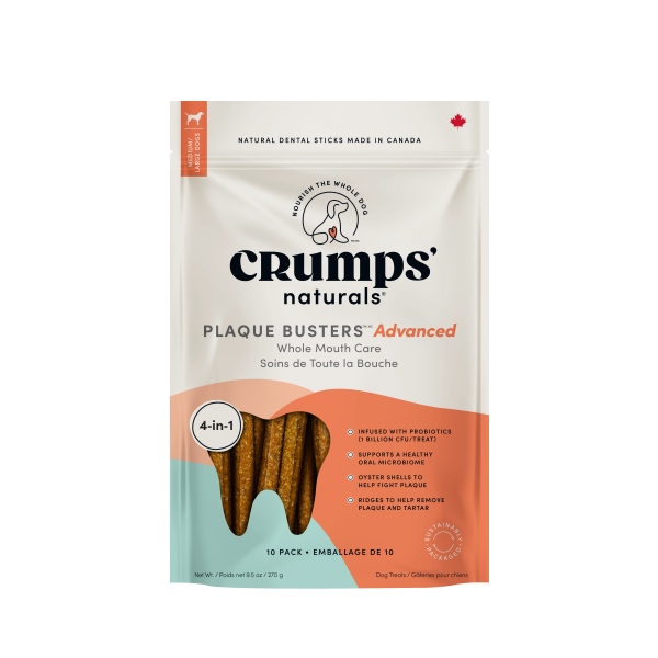 Crumps'- Naturals Dog Plaque Busters Adv WhlMthProbiotcs - 270g