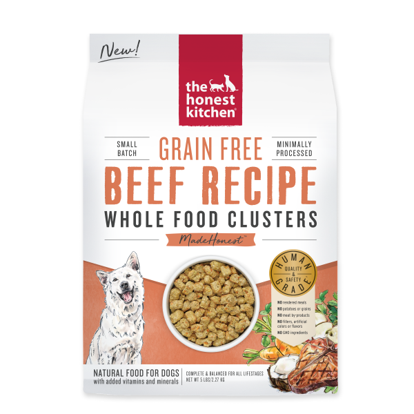 The Honest Kitchen - Dog GF Whole Food Clusters Beef - 5 lb