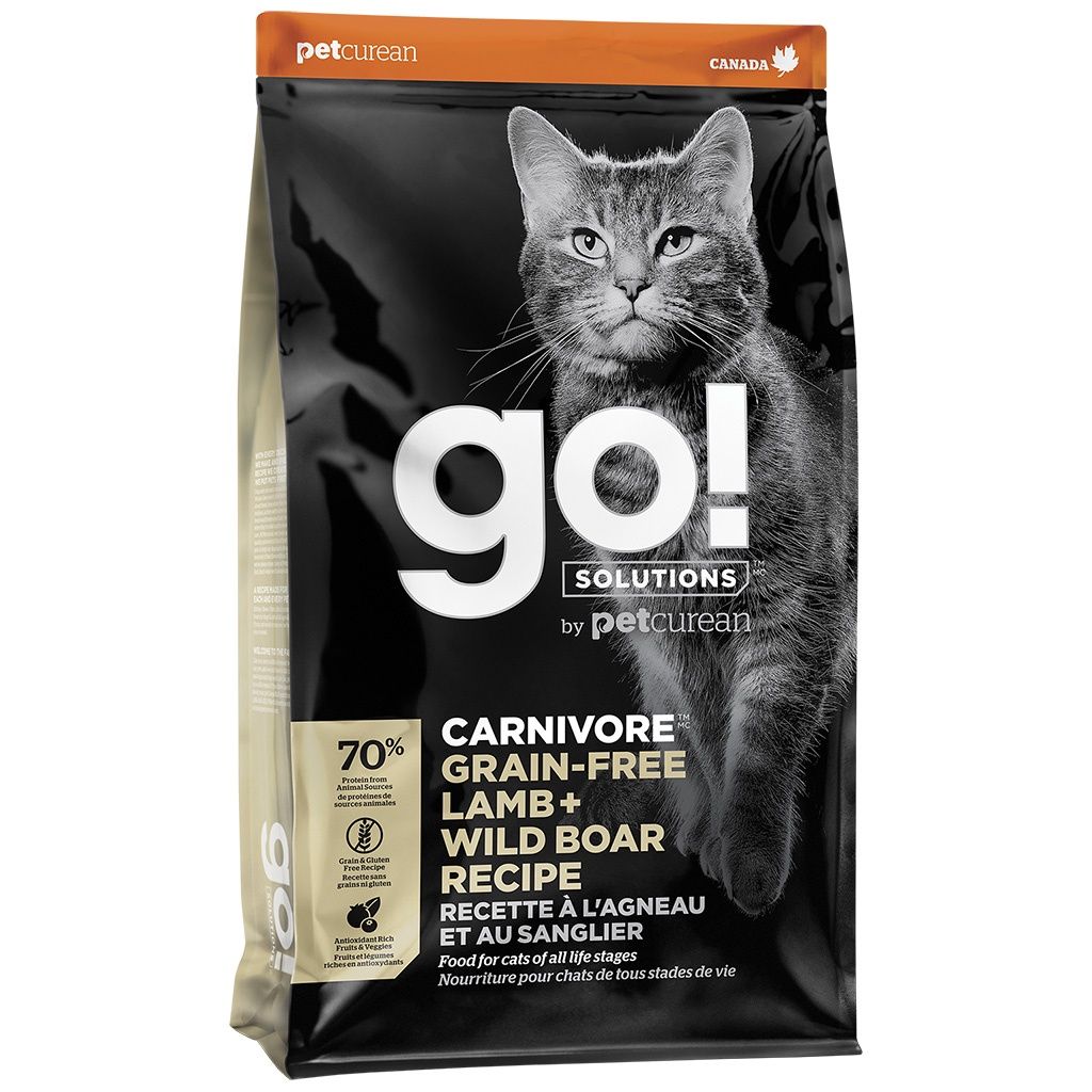 GO! - Carnivore Cat Food - Lamb &amp; Wild Boar - 3lbs