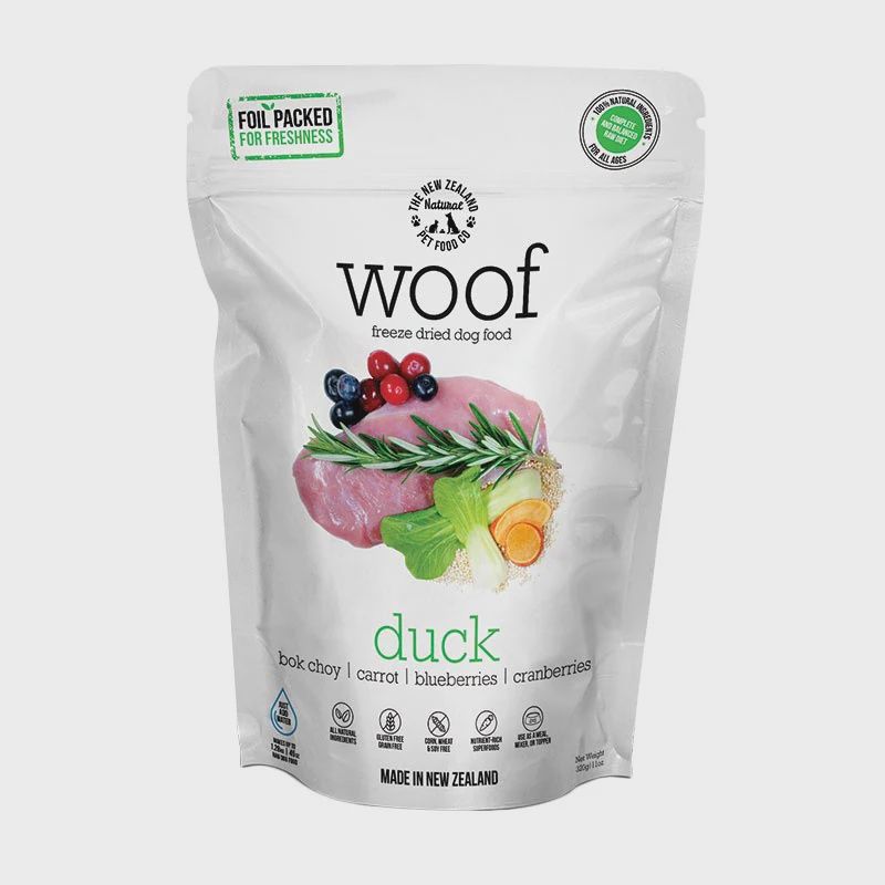 NZ Natural Pet Food Co - Freeze Dried - Food - Woof - Duck- 1kg