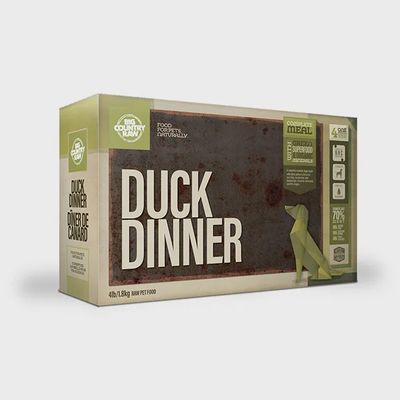 BigCountry Raw - Duck Dinner Carton - 4lbs