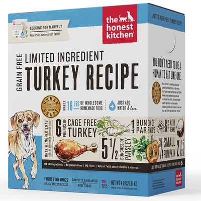The Honest Kitchen - Dog Dehydrated GF LID Turkey &amp; Parsnip- 4 lb