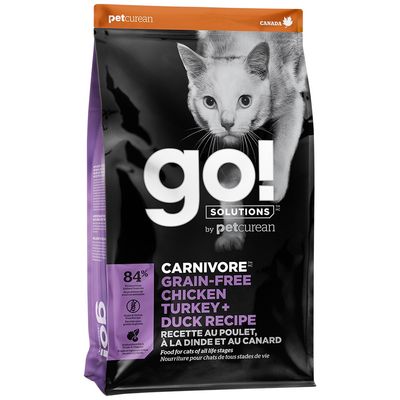 GO! - carnivore Cat Food - Chicken Turkey &amp; Duck Senior- 3lbs