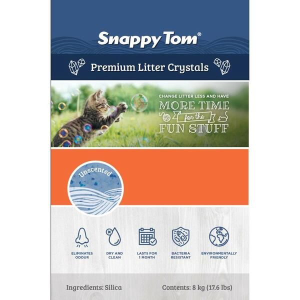 Snappy Tom - Crystal Silica Natural Blue Unscented - 17.6LB