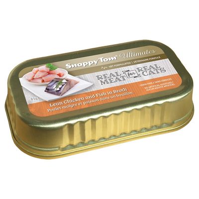 Snappy Tom - Chicken &amp; Fish in Broth Wet Cat Food - 85g