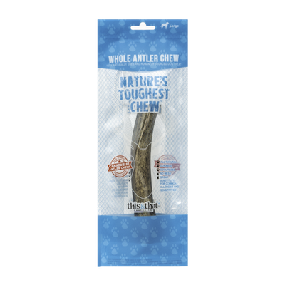 This &amp; That - Whole Antler Chew - Large